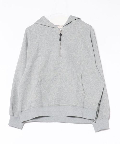 aimoha（アイモハ）の「ハーフジップフーディ（パーカー・レディース・杢グレー/ピンク/グレー/オフホワイト・FREE）」の14枚目の写真