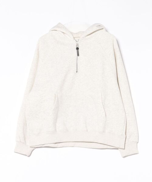 aimoha（アイモハ）の「ハーフジップフーディ（パーカー・レディース・杢グレー/ピンク/グレー/オフホワイト・FREE）」の15枚目の写真