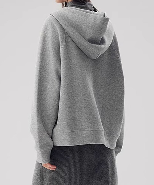 aimoha（アイモハ）の「ハーフジップフーディ（パーカー・レディース・杢グレー/ピンク/グレー/オフホワイト・FREE）」の21枚目の写真