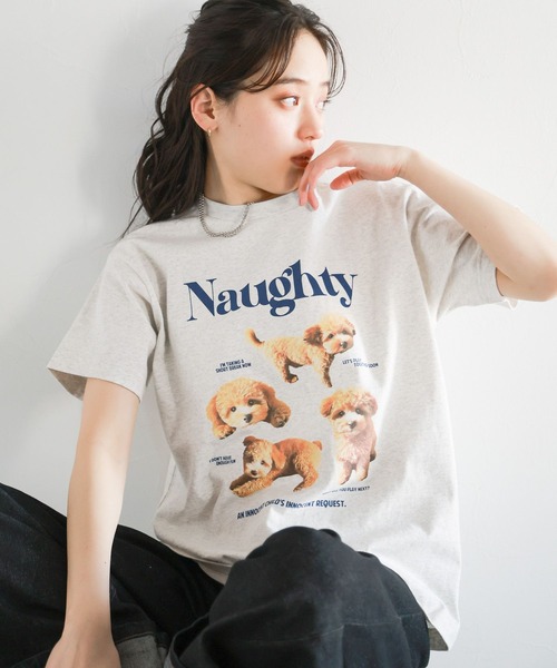 RAGEBLUE(レイジブルー)の「コラージュプリントコンパクトTシャツ(Tシャツ/カットソー・レディース・ライトグレー/ホワイト・FREE)」の13枚目の写真