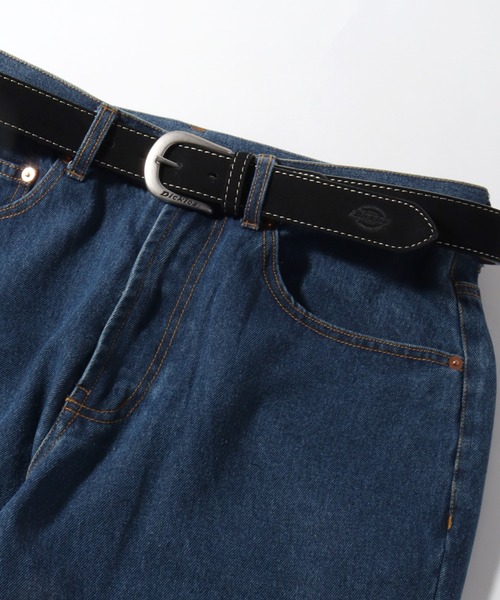 Dickies(ディッキーズ)の「【Dickies/ディッキーズ】33mm スウェード調 シングルステッチ ベルト(ベルト・メンズ・ブラック/ダークブラウン・FREE)」の3枚目の写真
