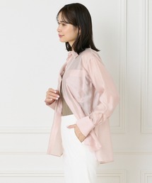 【WEB限定カラー】オーガンジーシアーシャツ
