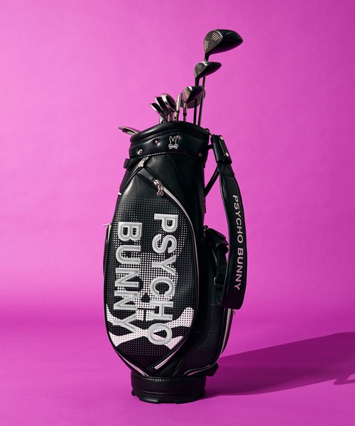 Psycho Bunny（サイコバニー）の「[GOLF]カートキャディバッグ SEASONAL EDITION（ショルダーバッグ・メンズ・ホワイト/ブラック・FREE）」の2枚目の写真