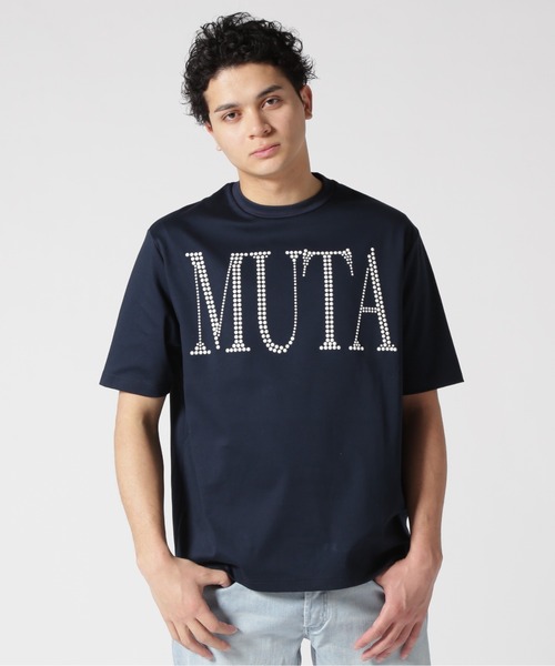 muta marine(ムータ・マリン)の「muta MARINE/ムータ マリン/別注メタルロゴ スムースTシャツ(Tシャツ/カットソー・メンズ・ネイビー/ホワイト・4/7/6/5/8)」の7枚目の写真