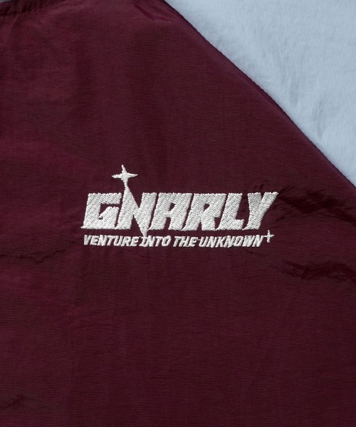 Starting Over（スターティングオーバー）の「sleeve line one point nylon jacket/袖ライン ワンポイント 刺繍 ナイロンジャケット（ナイロンジャケット・メンズ・ブラック/ワイン/ライトグレー・SS/M/L）」の6枚目の写真