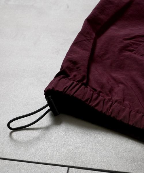 Starting Over（スターティングオーバー）の「sleeve line one point nylon jacket/袖ライン ワンポイント 刺繍 ナイロンジャケット（ナイロンジャケット・メンズ・ブラック/ワイン/ライトグレー・SS/M/L）」の9枚目の写真