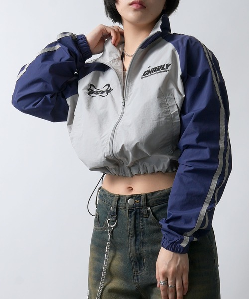 Starting Over（スターティングオーバー）の「sleeve line one point nylon jacket/袖ライン ワンポイント 刺繍 ナイロンジャケット（ナイロンジャケット・メンズ・ブラック/ワイン/ライトグレー・SS/M/L）」の17枚目の写真