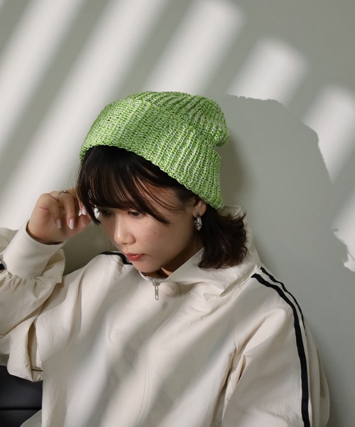 Sense of Grace(センスオブグレース)の「シンプル サマーニット帽(ニットキャップ/ビーニー・メンズ・アッシュ/ブルー/ライム/ブラック・FREE)」の12枚目の写真