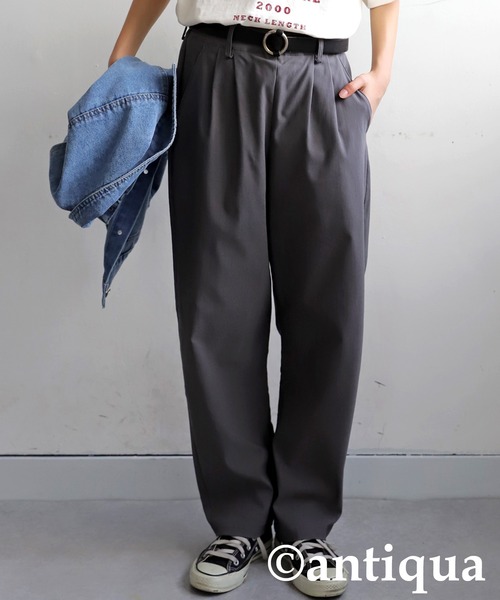 antiqua（アンティカ）の「テーパードパンツ（その他パンツ・キッズ・ブラック/ブラウン/グリーン/ダークグレー/ネイビー・140/150/160）」の15枚目の写真