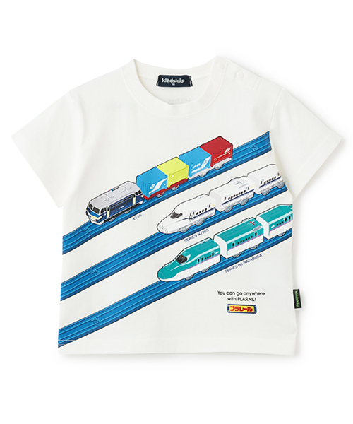 【関税込】 半袖Tシャツ - パールグレー AZUL BY MOUSSY | ネックジャガードロゴ半袖Tシャツ (Tシャツ