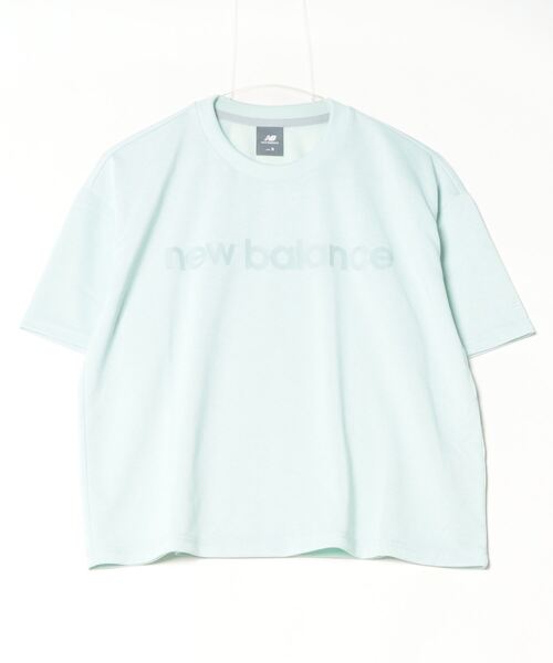 NEW BALANCE(ニューバランス)の「【別注】ニューバランス New Balance THE CITY ショートスリーブショートレングスTシャツ 限定コラボ(Tシャツ/カットソー・レディース・ライラック/ライトグリーン/ブラック・S/M/L/XL)」の1枚目の写真