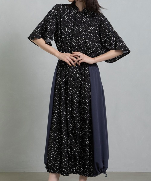 MARECHAL TERRE マルシャルテル　パイピングシャツワンピース MARECHAL TERRE マルシャルテル パイピングシャツワンピース