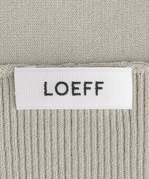 LOEFF＞リブ ベスト（ニット/セーター）｜LOEFF（ロエフ）の