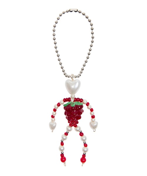 ゆ*様 ド肝strawberry〜見つけたナイスガイロックオン〜 キーホルダー セール】IM LUV STRAWBERRY KEYRING (RED)（キーホルダー