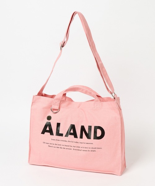 ALAND(エーランド)の「【UNISEX】ALAND/横長Dリングトート(トートバッグ・レディース・ホワイト/ライトグレー/ブラック/ブルー/ミント/スモークピンク・FREE)」の6枚目の写真
