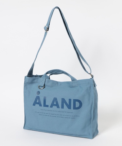 ALAND(エーランド)の「【UNISEX】ALAND/横長Dリングトート(トートバッグ・レディース・ホワイト/ライトグレー/ブラック/ブルー/ミント/スモークピンク・FREE)」の5枚目の写真