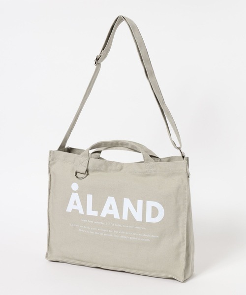 ALAND(エーランド)の「【UNISEX】ALAND/横長Dリングトート(トートバッグ・レディース・ホワイト/ライトグレー/ブラック/ブルー/ミント/スモークピンク・FREE)」の4枚目の写真
