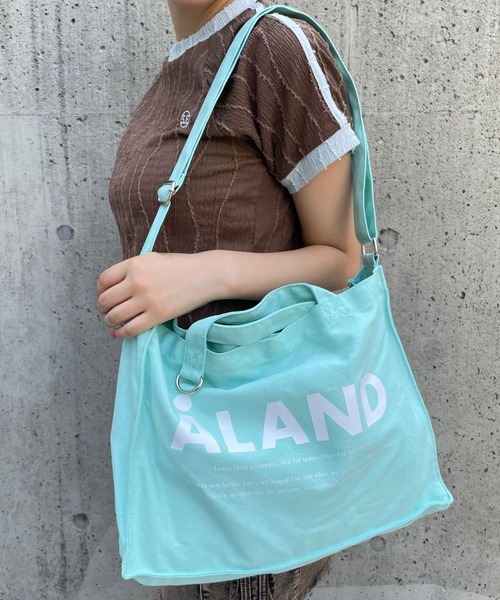 セール】【UNISEX】ALAND／横長Dリングトート（トートバッグ）｜ALAND