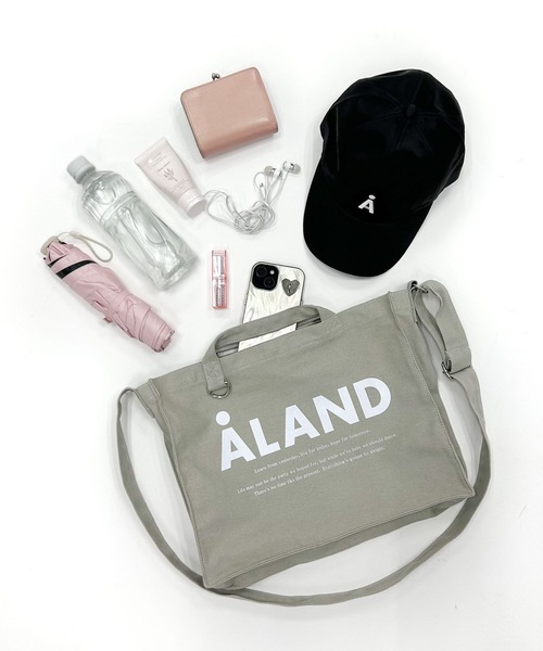 ALAND(エーランド)の「【UNISEX】ALAND/横長Dリングトート(トートバッグ・レディース・ホワイト/ライトグレー/ブラック/ブルー/ミント/スモークピンク・FREE)」の20枚目の写真