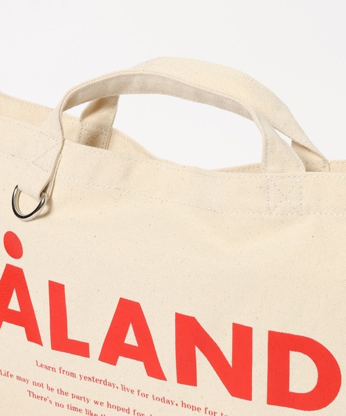 ALAND(エーランド)の「【UNISEX】ALAND/横長Dリングトート(トートバッグ・レディース・ホワイト/ライトグレー/ブラック/ブルー/ミント/スモークピンク・FREE)」の17枚目の写真
