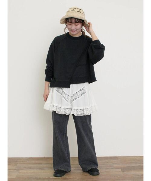 Samansa Mos2（サマンサ モスモス）の「2WAYレースビスチェ（シャツ/ブラウス・レディース・ブラック/オフホワイト/クリーム・F）」の18枚目の写真