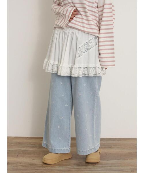 Samansa Mos2（サマンサ モスモス）の「2WAYレースビスチェ（シャツ/ブラウス・レディース・ブラック/オフホワイト/クリーム・F）」の22枚目の写真