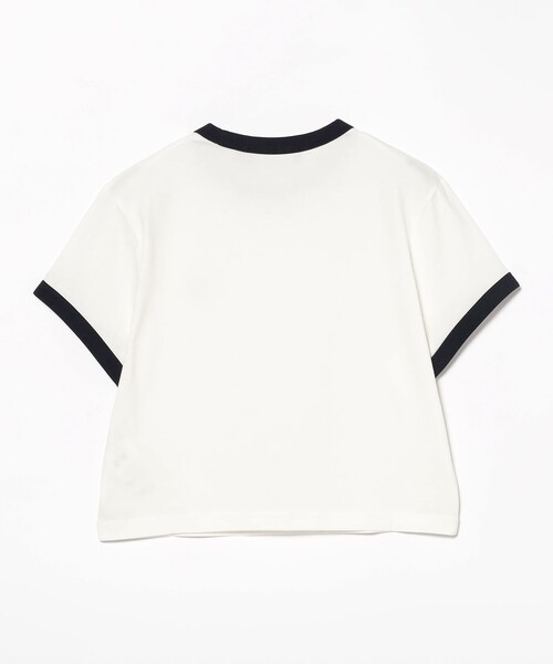 FRED PERRY（フレッドペリー）の「FRED PERRY / CROPPED RINGER T-SHIRT（Tシャツ/カットソー・レディース・ダークグリーン/ホワイト・10）」の11枚目の写真