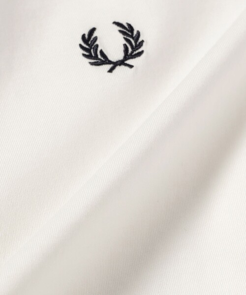 FRED PERRY（フレッドペリー）の「FRED PERRY / CROPPED RINGER T-SHIRT（Tシャツ/カットソー・レディース・ダークグリーン/ホワイト・10）」の12枚目の写真