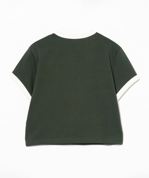 FRED PERRY（フレッドペリー）の「FRED PERRY / CROPPED RINGER T-SHIRT（Tシャツ/カットソー・レディース・ダークグリーン/ホワイト・10）」の16枚目の写真