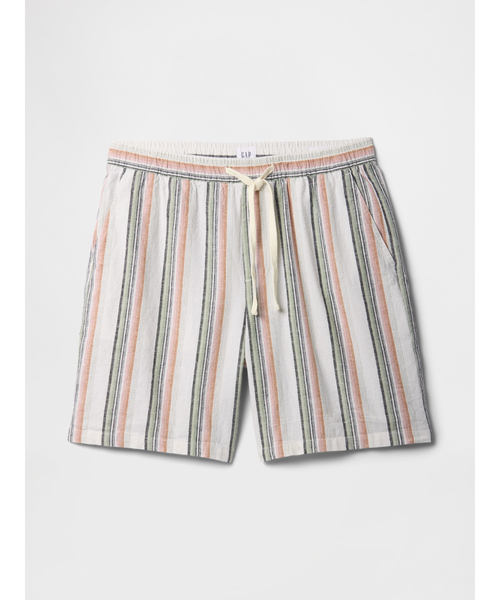 DT♪ TOLDA リネン混キャンバスショートパンツ 関税込 7インチ リネン混 イージーショートパンツ（その他パンツ）｜GAP
