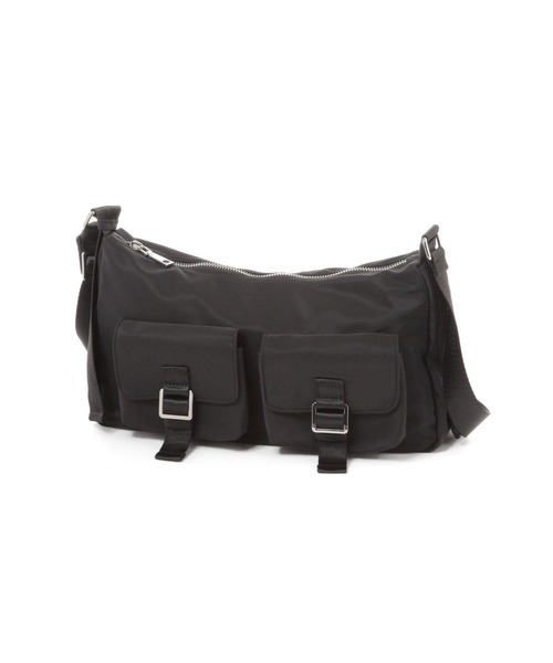 LEPSIM（レプシィム）の「ダブルポケットショルダー　290393（ショルダーバッグ・レディース・キャメル/ブラック・ONE SIZE）」の2枚目の写真