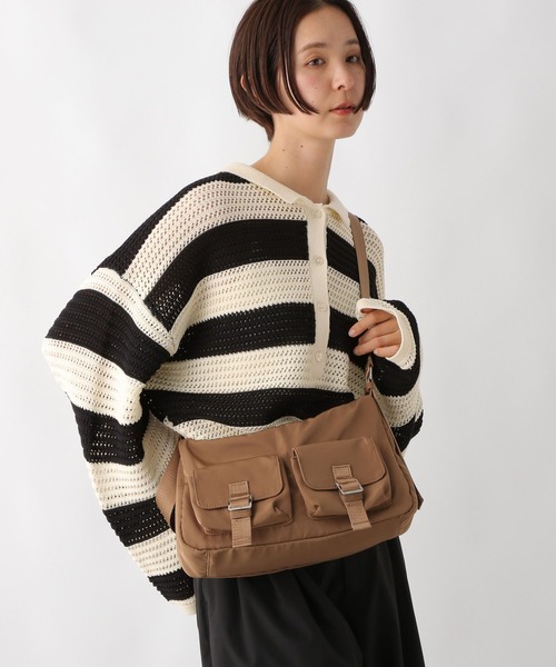 LEPSIM（レプシィム）の「ダブルポケットショルダー　290393（ショルダーバッグ・レディース・キャメル/ブラック・ONE SIZE）」の8枚目の写真