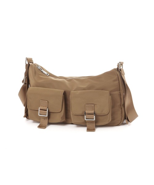 LEPSIM（レプシィム）の「ダブルポケットショルダー　290393（ショルダーバッグ・レディース・キャメル/ブラック・ONE SIZE）」の9枚目の写真