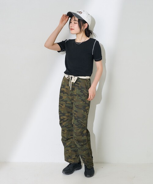 FREAK'S STORE(フリークスストア)の「メッシュ半袖トップス(Tシャツ/カットソー・レディース・オフホワイト/ブラック/サックスブルー・フリ-)」の17枚目の写真