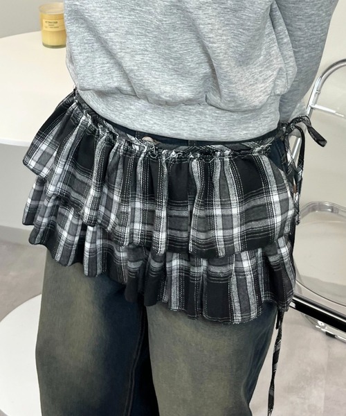 sevens（セブンズ）の「【sevens】SK　フリルレイヤードスカート（スカート・レディース・ブラック系その他/ホワイト系その他2/グレー系その他/ブラウン系その他/ブルー系その他/ホワイト系その他・FREE）」の11枚目の写真
