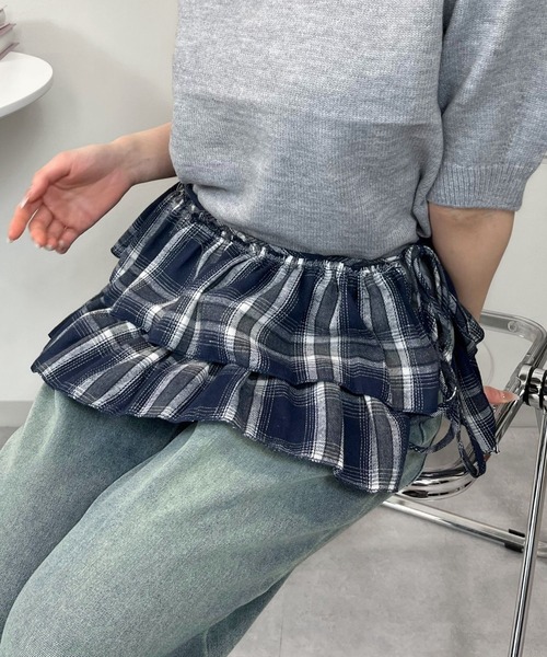 sevens（セブンズ）の「【sevens】SK　フリルレイヤードスカート（スカート・レディース・ブラック系その他/ホワイト系その他2/グレー系その他/ブラウン系その他/ブルー系その他/ホワイト系その他・FREE）」の20枚目の写真