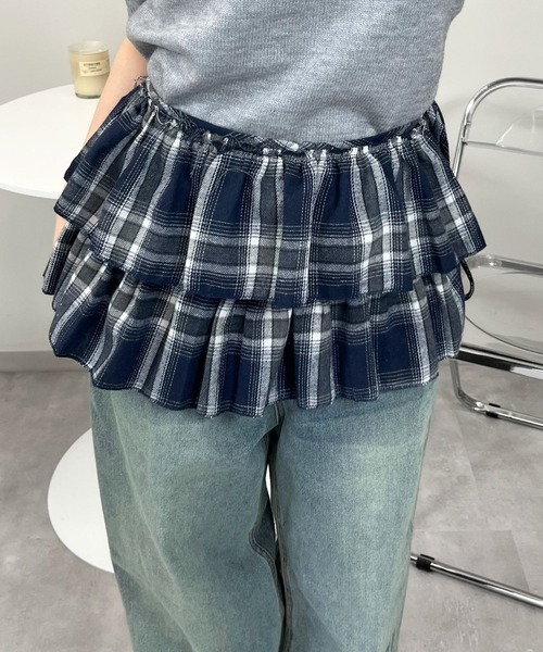 sevens（セブンズ）の「【sevens】SK　フリルレイヤードスカート（スカート・レディース・ブラック系その他/ホワイト系その他2/グレー系その他/ブラウン系その他/ブルー系その他/ホワイト系その他・FREE）」の21枚目の写真