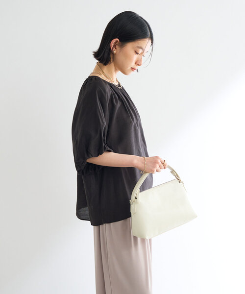 un dix cors（アンディコール）の「《一枚でサマになる》バルーンスリーブブラウス（シャツ/ブラウス・レディース・サックスブルー/ブラック/オフホワイト・FREE）」の15枚目の写真