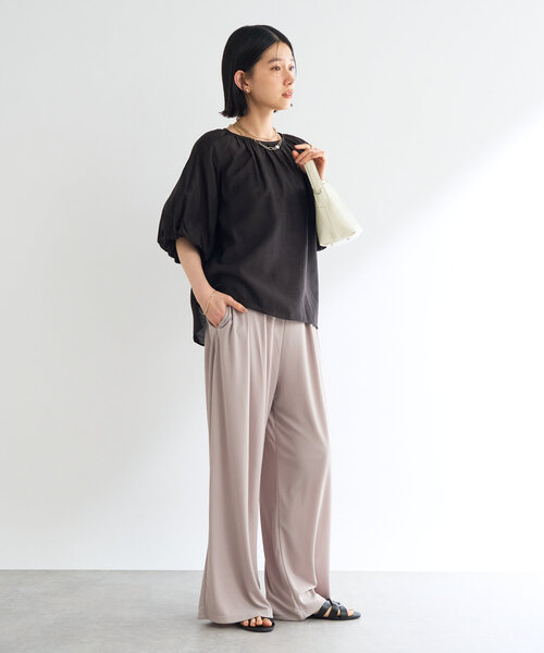 un dix cors（アンディコール）の「《一枚でサマになる》バルーンスリーブブラウス（シャツ/ブラウス・レディース・サックスブルー/ブラック/オフホワイト・FREE）」の19枚目の写真