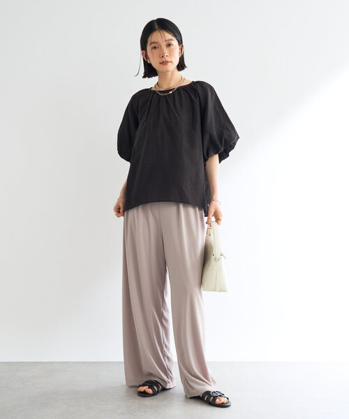 un dix cors（アンディコール）の「《一枚でサマになる》バルーンスリーブブラウス（シャツ/ブラウス・レディース・サックスブルー/ブラック/オフホワイト・FREE）」の21枚目の写真