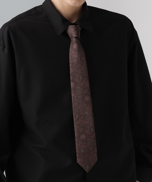 HARE（ハレ）の「JAPANジャガードフラワーネクタイ(HARE)（ネクタイ・メンズ・レッド/ブラック/ブルー/ライトブラウン・FREE）」の13枚目の写真