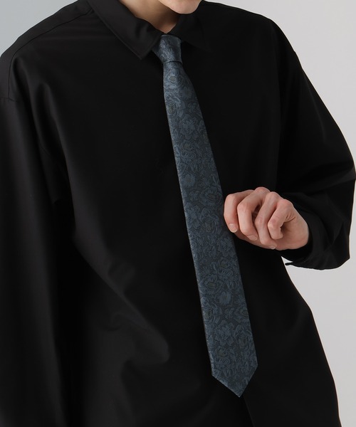 HARE（ハレ）の「JAPANジャガードフラワーネクタイ(HARE)（ネクタイ・メンズ・レッド/ブラック/ブルー/ライトブラウン・FREE）」の16枚目の写真