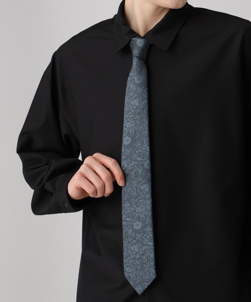 HARE（ハレ）の「JAPANジャガードフラワーネクタイ(HARE)（ネクタイ・メンズ・レッド/ブラック/ブルー/ライトブラウン・FREE）」の17枚目の写真