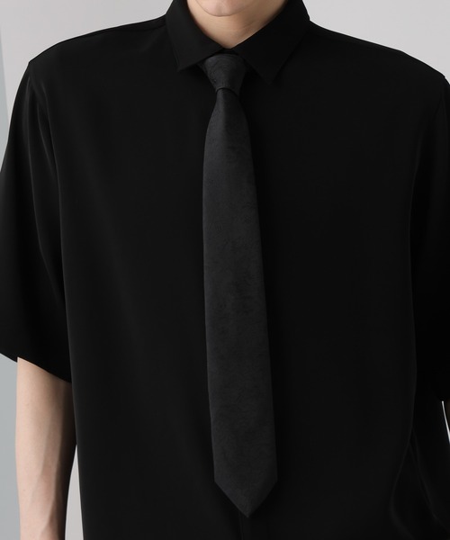 HARE（ハレ）の「JAPANジャガードフラワーネクタイ(HARE)（ネクタイ・メンズ・レッド/ブラック/ブルー/ライトブラウン・FREE）」の9枚目の写真