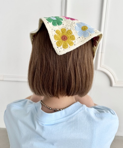 SOLLON.（ソルロン）の「アソートかぎ編みバブーシュカ（その他ヘアアクセサリー・レディース・その他1/その他2/その他3・FREE）」の19枚目の写真