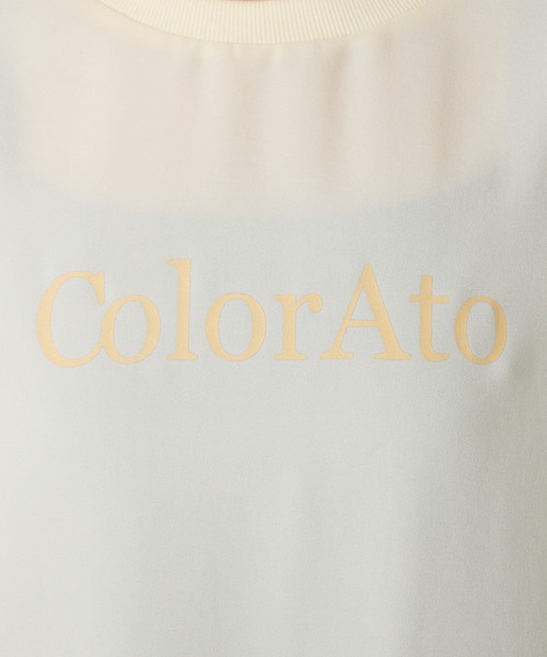 コラージュ ガリャルダガランテ 裾シアーロゴハーフスリーブTシャツ セール】裾シアーロゴハーフスリーブTシャツ（Tシャツ