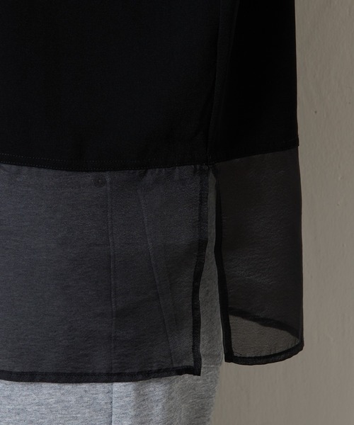 セール】裾シアーロゴハーフスリーブTシャツ（Tシャツ