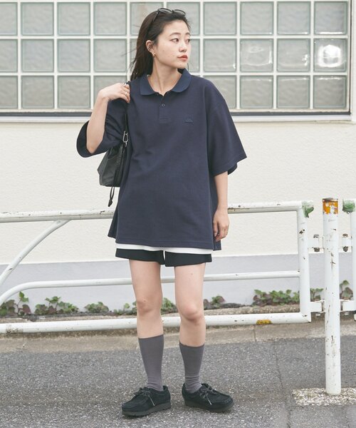 Franklin Climbing（フランクリンクライミング）の「【Franklin Climbing/フランクリンクライミング】ワッフルポロシャツ（ポロシャツ・メンズ・ネイビー/アイボリー/ブラック・SMALL/MEDIUM/LARGE）」の7枚目の写真