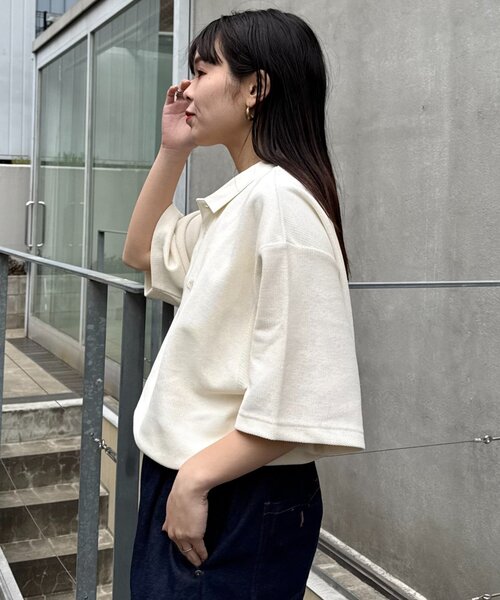 Franklin Climbing（フランクリンクライミング）の「【Franklin Climbing/フランクリンクライミング】ワッフルポロシャツ（ポロシャツ・メンズ・ネイビー/アイボリー/ブラック・SMALL/MEDIUM/LARGE）」の13枚目の写真