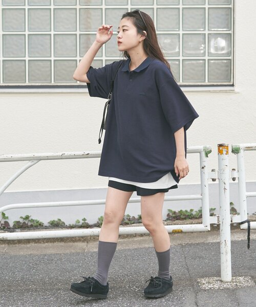 Franklin Climbing（フランクリンクライミング）の「【Franklin Climbing/フランクリンクライミング】ワッフルポロシャツ（ポロシャツ・メンズ・ネイビー/アイボリー/ブラック・SMALL/MEDIUM/LARGE）」の18枚目の写真